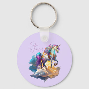 Llavero Magical Unicornio Fantasy nubes romance cumpleaños