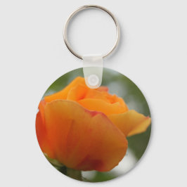 Llavero Magnífica fotografía de flores de rosa amarillo.