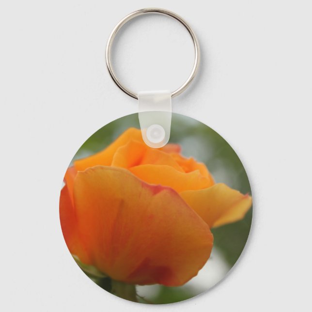 Llavero Magnífica fotografía de flores de rosa amarillo. (Anverso)
