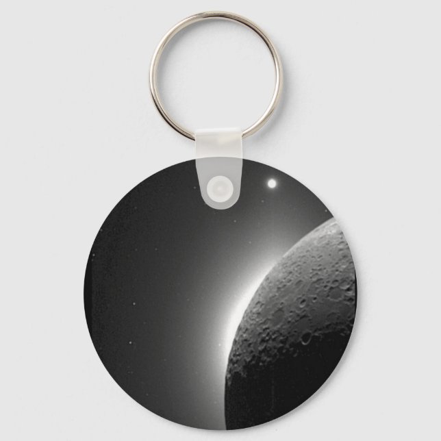 Llavero Magnífica imagen de la NASA, la luna iluminada por (Anverso)