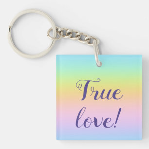 Llavero Magnífico Boda del arcoiris Pastel