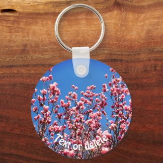 Llavero Magnolias Blue Sky Flower Personalized