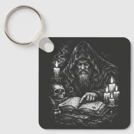 Llavero Mago estudiando el grimorio — por BurnsInHell
