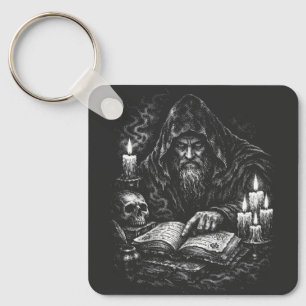 Llavero Mago estudiando el grimorio — por BurnsInHell