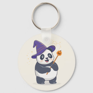 Llavero Mago Panda Caprichoso con Sombrero Mágico