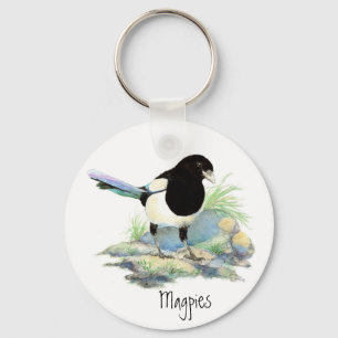 Llavero Magpie  - Watercolor Bird