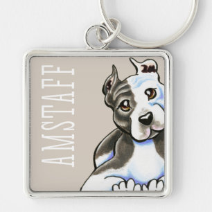 Llavero Magro de Amstaff en mí (tipo)