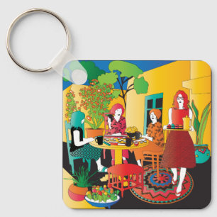 Llavero Mah Jongg Adobe Keychain