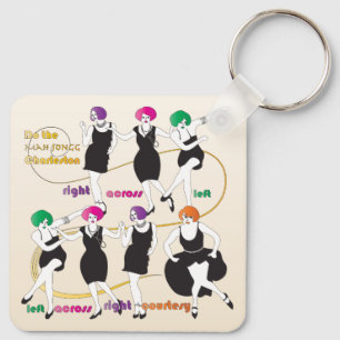 Llavero Mah Jongg Charleston Dancers Keychain