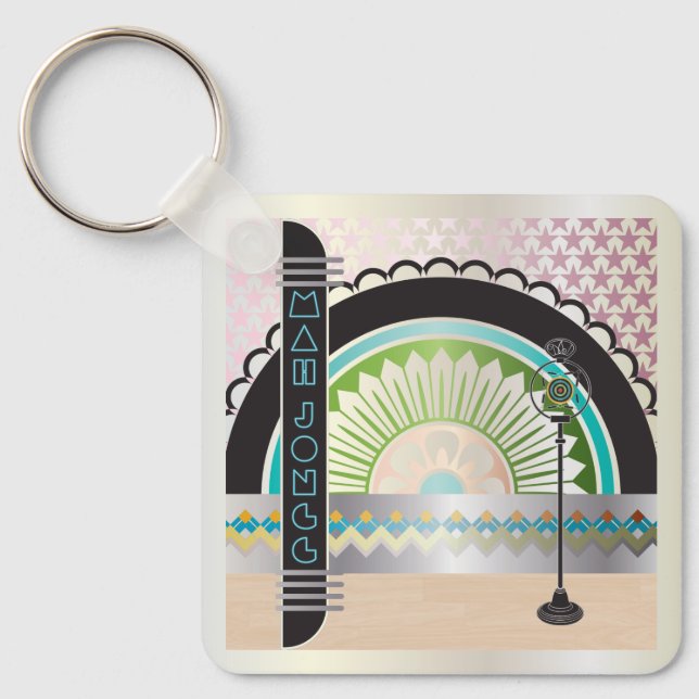 Llavero Mah Jongg Deco Keychain (Anverso)