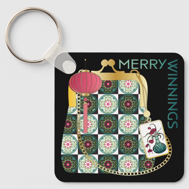 Llavero Mah Jongg Holiday Keychain (Anverso)