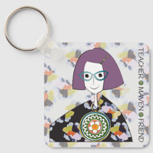 Llavero Mah Jongg Maven Keychain