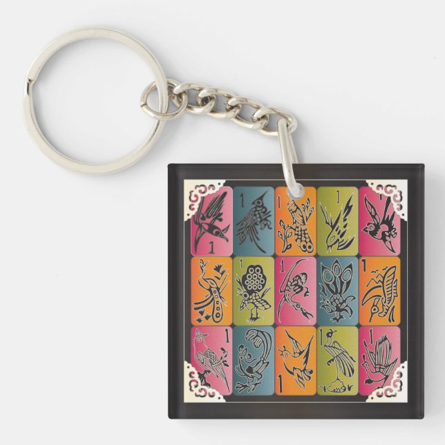 Llavero Mah Jongg One Bams (Frente)