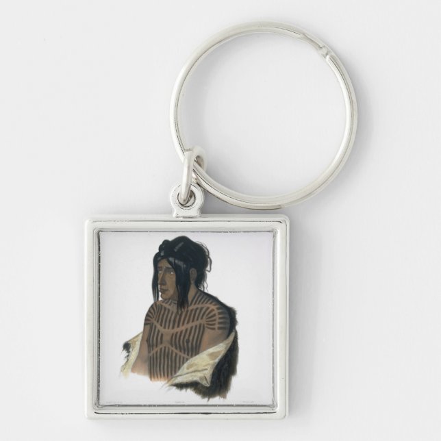 Llavero Mahsette-Kuiuab, jefe de los indios del Cree, (Frente)