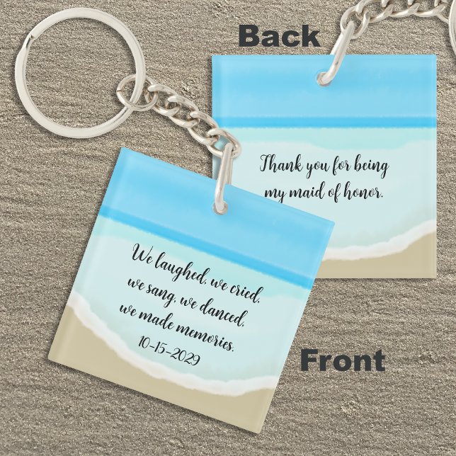 Llavero Maid of Honor Thank You Beach Keychain (Subido por el creador)