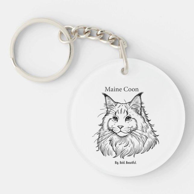 Llavero Maine Coon (Frente)