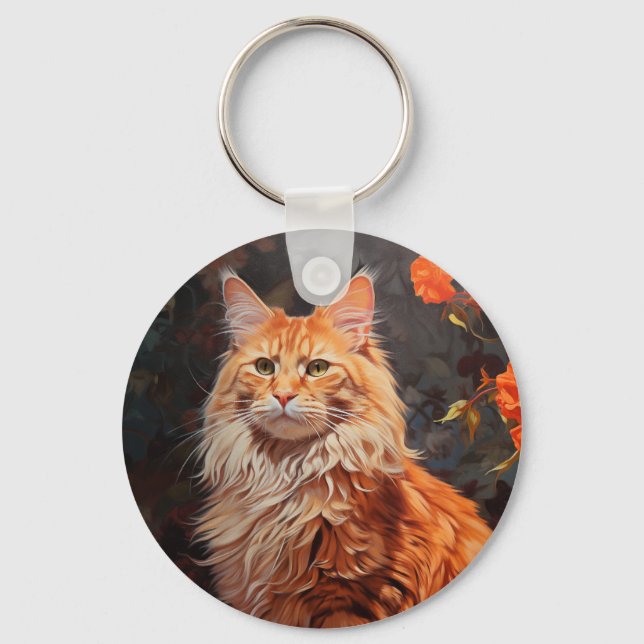 Llavero Maine Coon cat (Anverso)