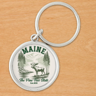 Llavero Maine the Pine Tree State