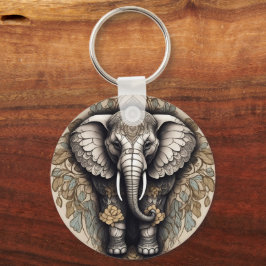 Llavero Majestic Elephant Mandala