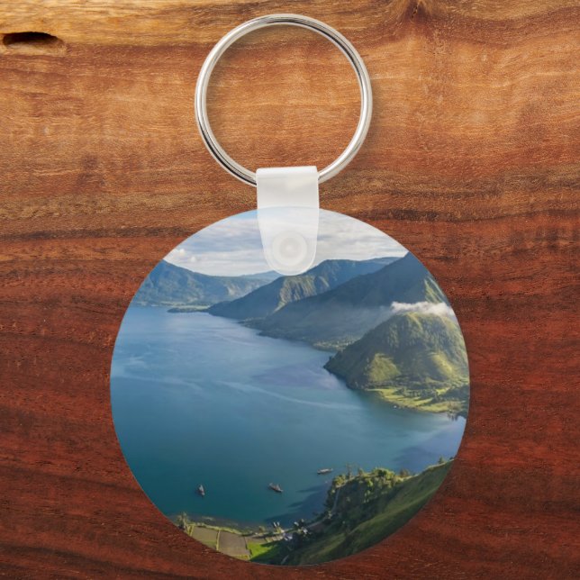 Llavero Majestic Lake Toba North Sumatra Bali Keychain (Reverso )