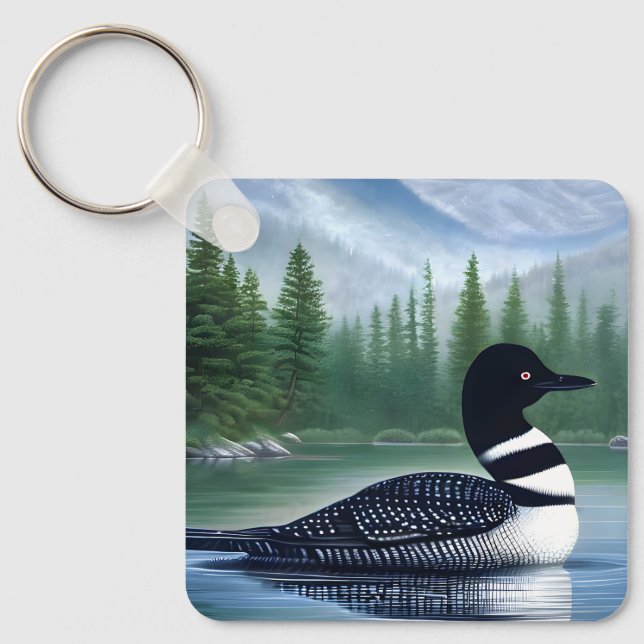 Llavero Majestic Northern Wilderness Loon (Anverso)