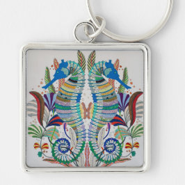 Llavero Majestic Seahorses Keychain