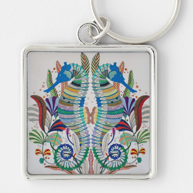 Llavero Majestic Seahorses Keychain (Frente)