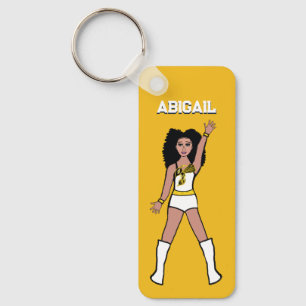 Llavero Majorette/Dancer Keychain Yellow Hornet B
