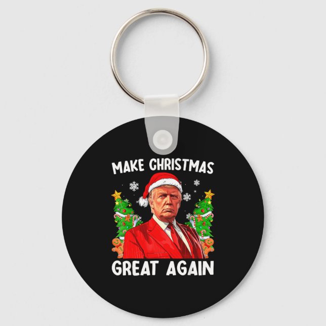 Llavero Make Christmas Great Again Xmas Funny Trump Pajama (Anverso)