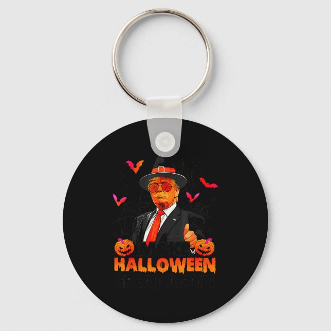 Llavero Make Halloween Great Again Funny Trump Soky Trick  (Anverso)