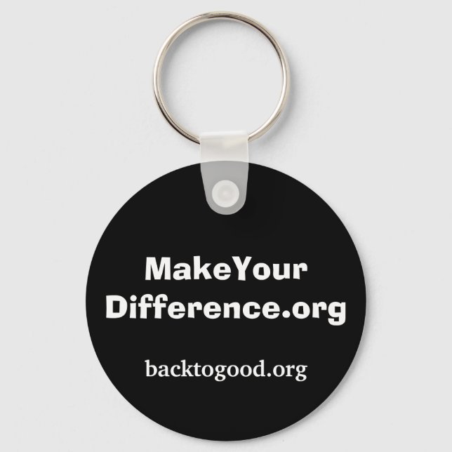 Llavero MakeYourDifference.org keychain (Anverso)