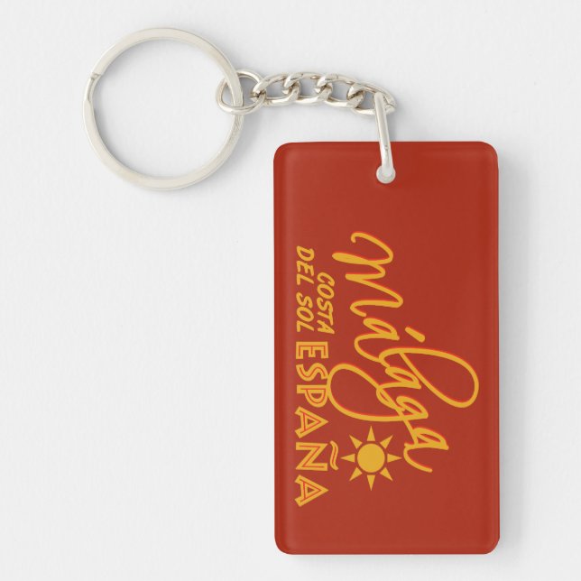 Llavero Málaga personalizado España (Frente)