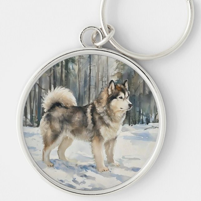 Llavero Malamute de Alaska (Frente)