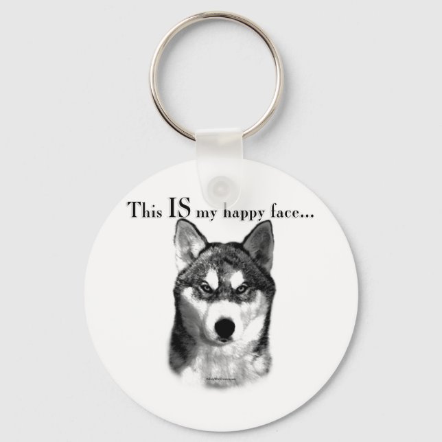 Llavero Malamute Happy Face (Anverso)