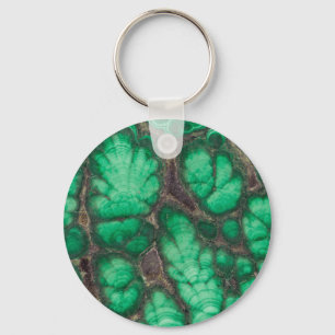 Llavero Malaquita con estampado verde