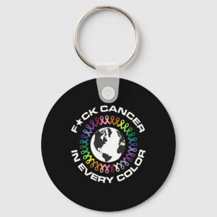 Llavero Maldito Cáncer En Cada Color Día Mundial del Cánce