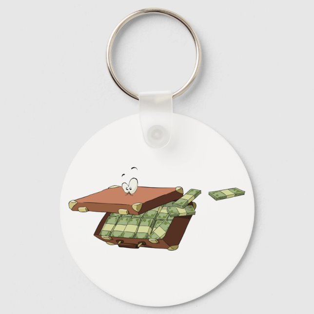 Llavero Maleta De La Cadena De Claves De Dinero (Anverso)