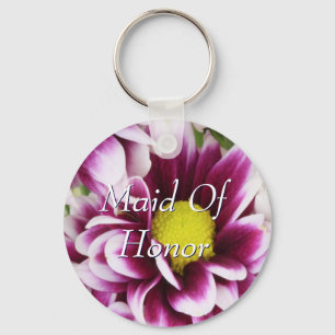 Llavero Maleta Púrpura De Honor Bouquet