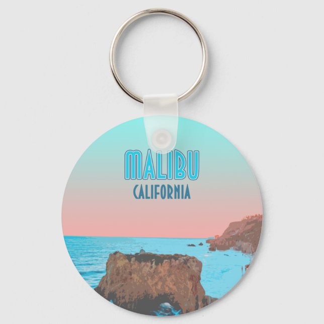Llavero Malibu California Matador Beach Vintage (Anverso)