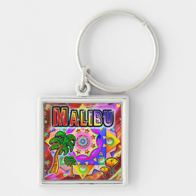 Llavero Malibu Tropical Friends Keychain (Frente)