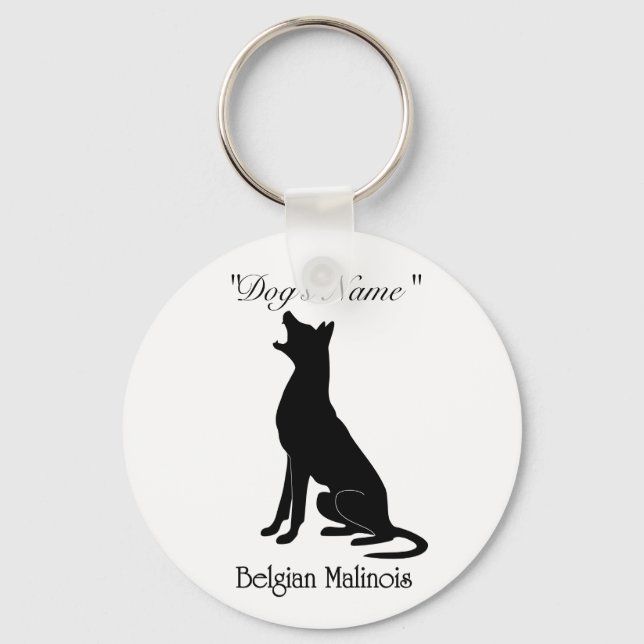 Llavero Malinois Bark Keychain (Anverso)
