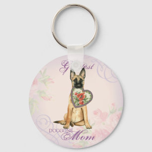 Llavero Malinois Heart Mom