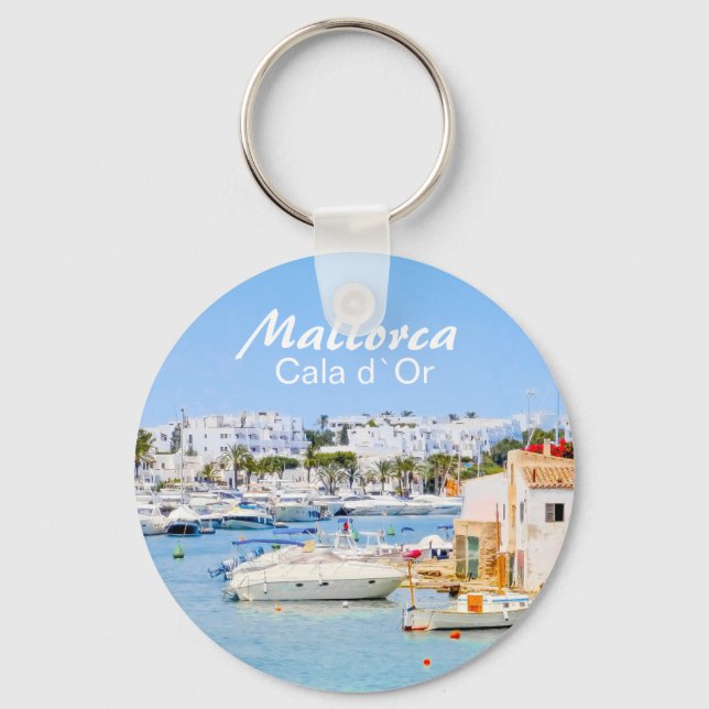 Llavero Mallorca Cala d'Or Souvenir Keychain (Anverso)