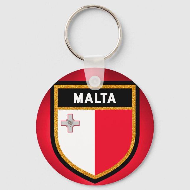 Llavero Malta Flag (Anverso)