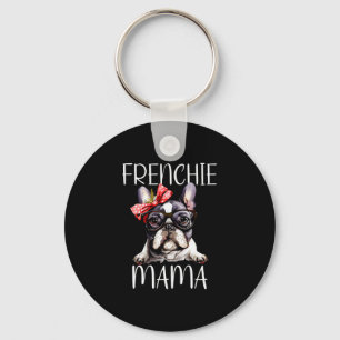 Llavero Mamá acuarela Bulldog francés perro día de la madr