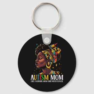 Llavero Mamá africana negra autista divertida afro madre a