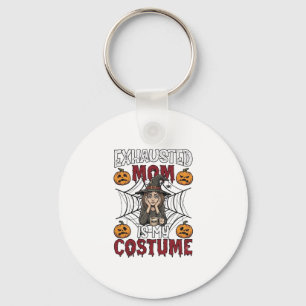 Llavero Mamá Agotada Es Disfraz Bruja Halloween Café Calab