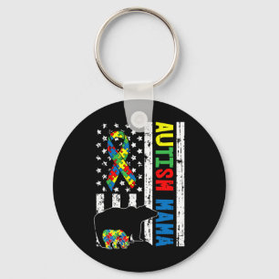 Llavero Mama Bear Matanza Autismo Familiar Regalos De Sens