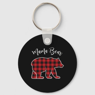 Llavero Mama Bear Pajama Red Buffalo Xmas Funny Family Chr