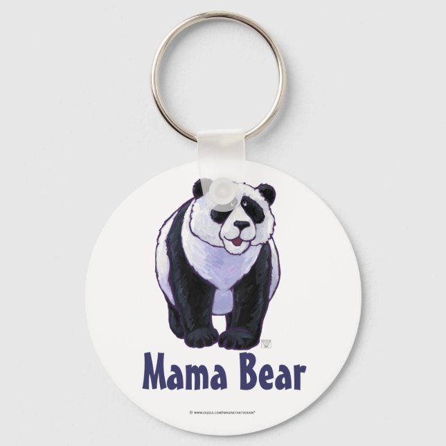 Llavero Mama Bear Panda Bear Key Chain (Anverso)